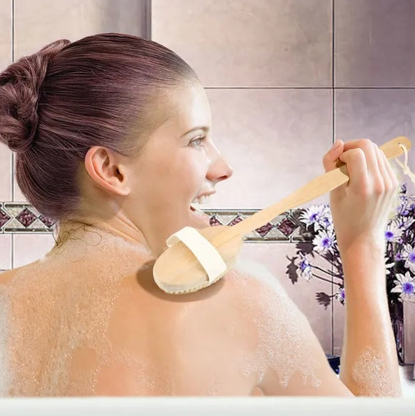 Bath Brush  Shower Body Back Scrubber With Long