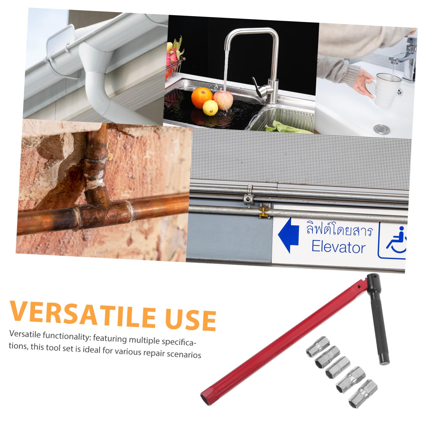 8-13mm Wrench Socket Plumber Back Nut Kit Tap Installation Tool Bathroom Faucet