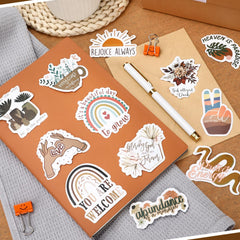 Bible Verse Stickers, Inspirational Christian, Boho Bible Prayer Board, Religious Faith Phrase Stickers Study Supplies For Journaling Scrapbook,Amazon Is Banned,415-10303-I
