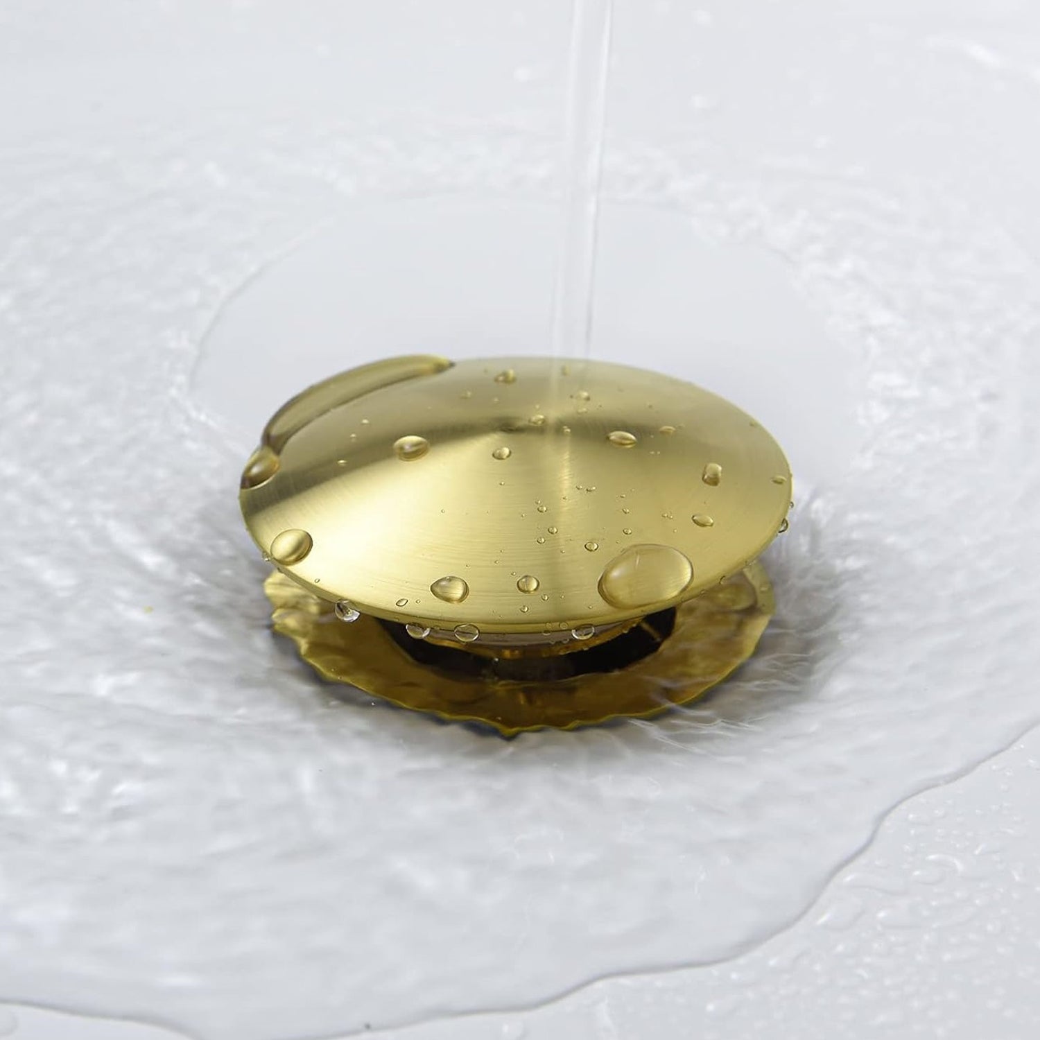 The Bathroom Sink Drain Has No Overflow Hole, And The Basin And Washbasin Pop-up Drain Is Made Of 304 Stainless Steel