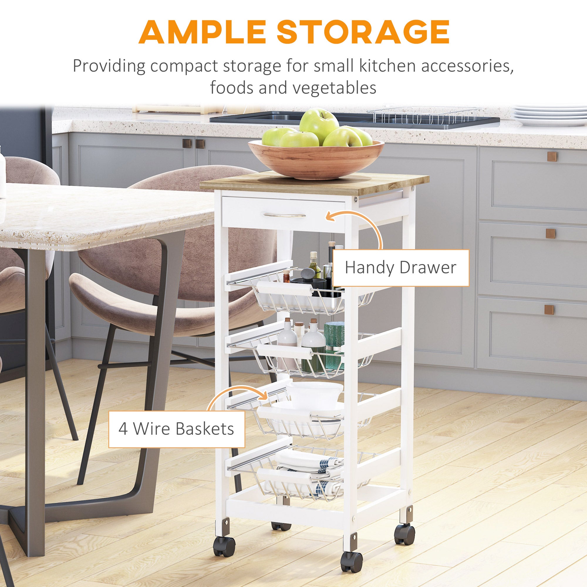 Mobile Kitchen Cart