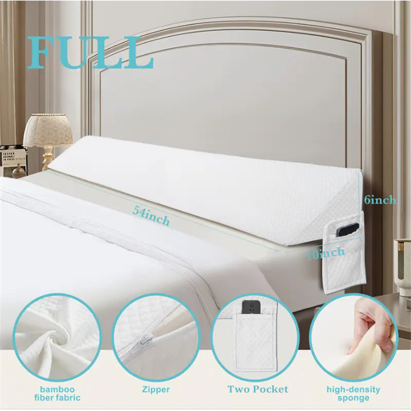 Air Layer Wedge Pillow-white