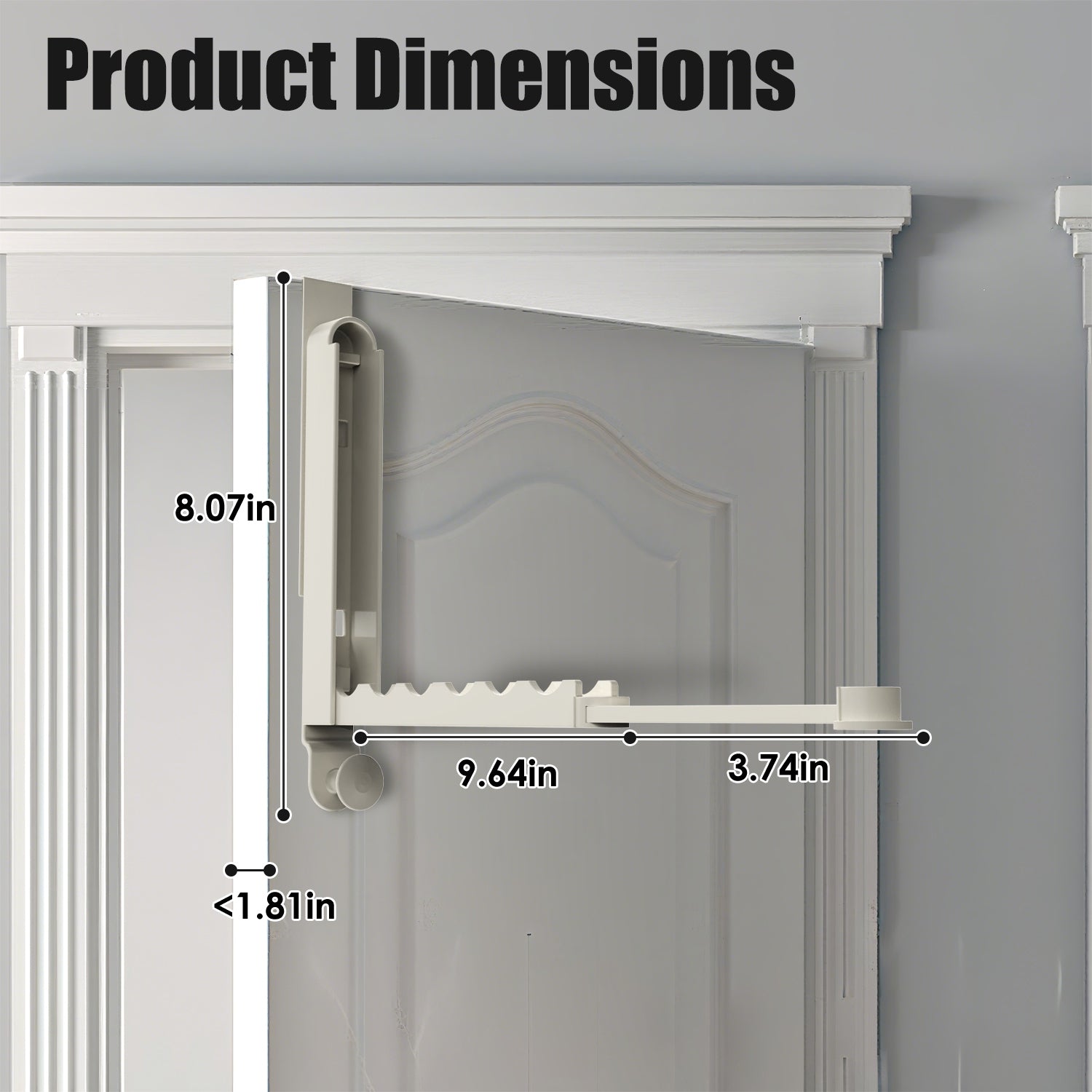 2Pcs Over The Door Hanger Hooks For Clothes Foldable Clothes Drying Rack For Laundry Coats Towels Portable Clothing Hanger Hook For 1.81In Thickness Door Maximum