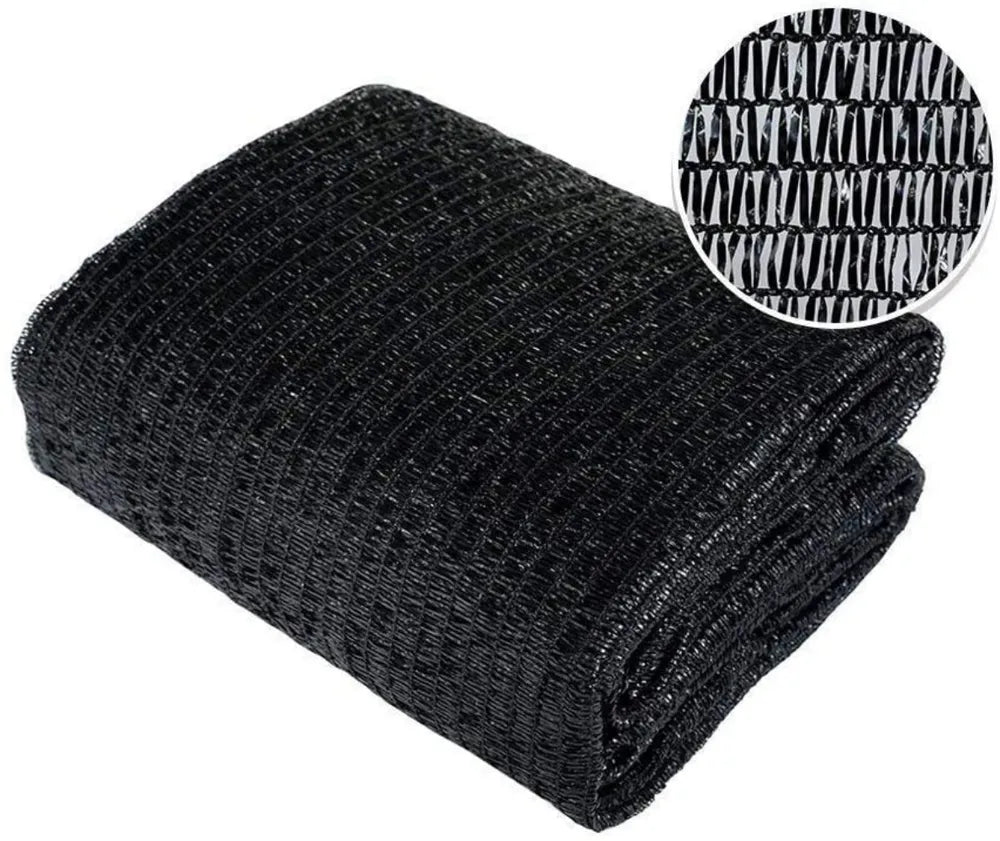 12ft*6ft This Finished Black Shade Net Provides Efficient Shading, Protects Plant Health, And Enhances Gardening Results.