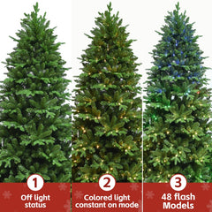 7ft Pe,pvc  Mixed Christmas Tree