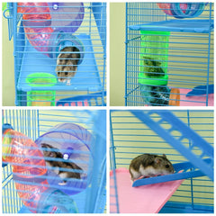 18.5inch  5 Tier Hamster Cage With Tubes And Tunnels