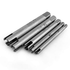 Tap Extractor 4 Flute Broken Head Screw Remover Stripped Tap Extractor Set Steel 3 Types 5 Pcs