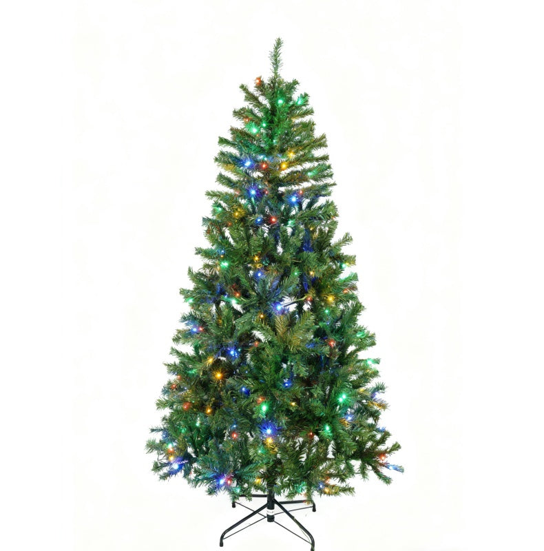 Artificial Christmas Tree, Colorful Lights, Green