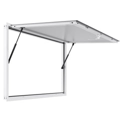 53x33in Concession Stand Serving Window Food Truck Service Awning Aluminum Alloy