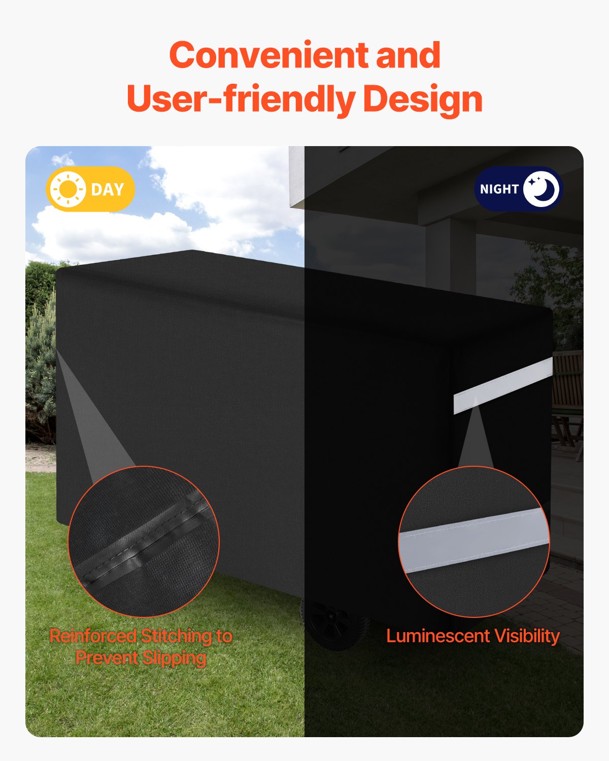 59 Inch Grill Cover Heavy Duty BBQ Gas Grill Cover Outdoor Barbecue Waterproof