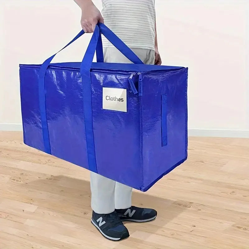 Large Mobile Bag With Zipper And Handle, Heavy-duty Storage Tote Bag Mobile Box, Saving Space, Shelf Baskets
