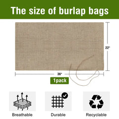 1PC 22inch*36inch Jute Food Storage Bag With String, An Eco-Friendly Food Storage Bag, A Kitchen Essential