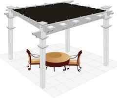 6FT*12FT Black, Ready-made, Snap-on Sunshade Netting For Patios And Terraces Offers Effective Shading, UV Protection, Easy Installation, And Durability.