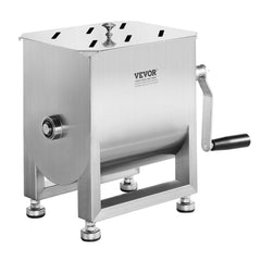 Manual Meat Mixer  Tank Mixing Max 15LB For Meat Sausage Mixer Machine Silver
