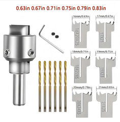 13 Piece Ring Drill Set, Wood Ring Drill Bit Steel Wood Bead Drill For DIY Rings Making