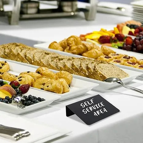 Mini Chalkboard Signs - 4"x3" Food & Party Table Signs - Wedding & Bakery