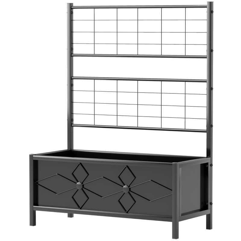 Outdoor Planter Box Galvanized Raised Garden Bed