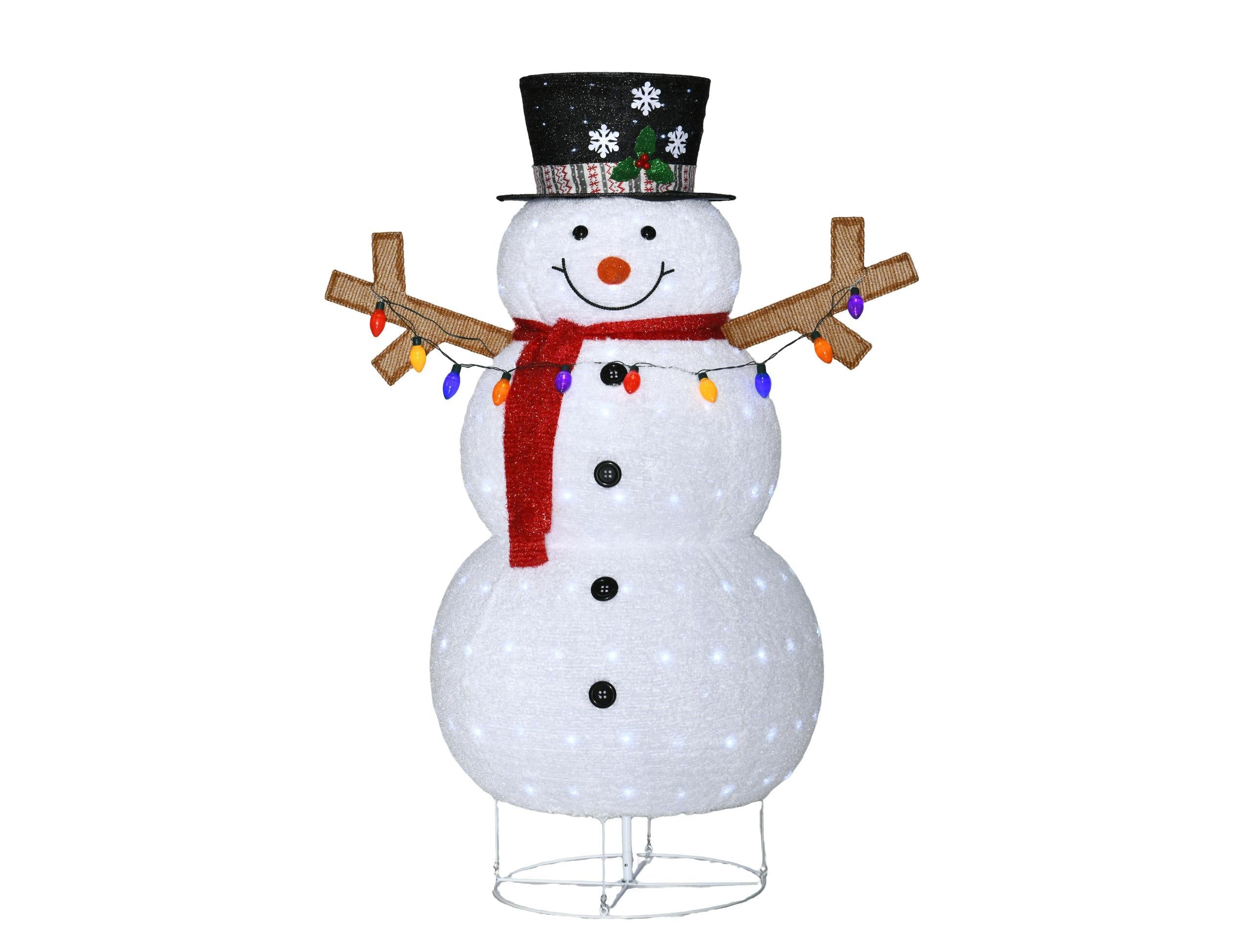 Plush Lantern Snowman With Warm LED Lights Indoor And Outdoor Christmas Decorations, Create A Warm Atmosphere, Easy To Install, Soft Plush Material, Warm Light Creates A Christmas Atmosphere