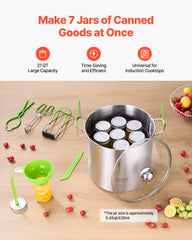 Canning Supplies Starter Kit 9 PCS Stainless Steel Water Bath Canning Set