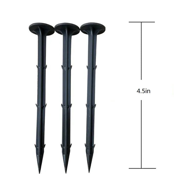 50PC 4.5inch Plastic Lawn Turf Spikes, Groundsheet Fixing Spikes, Outdoor Turf Fixing Spikes, Windproof And Durable