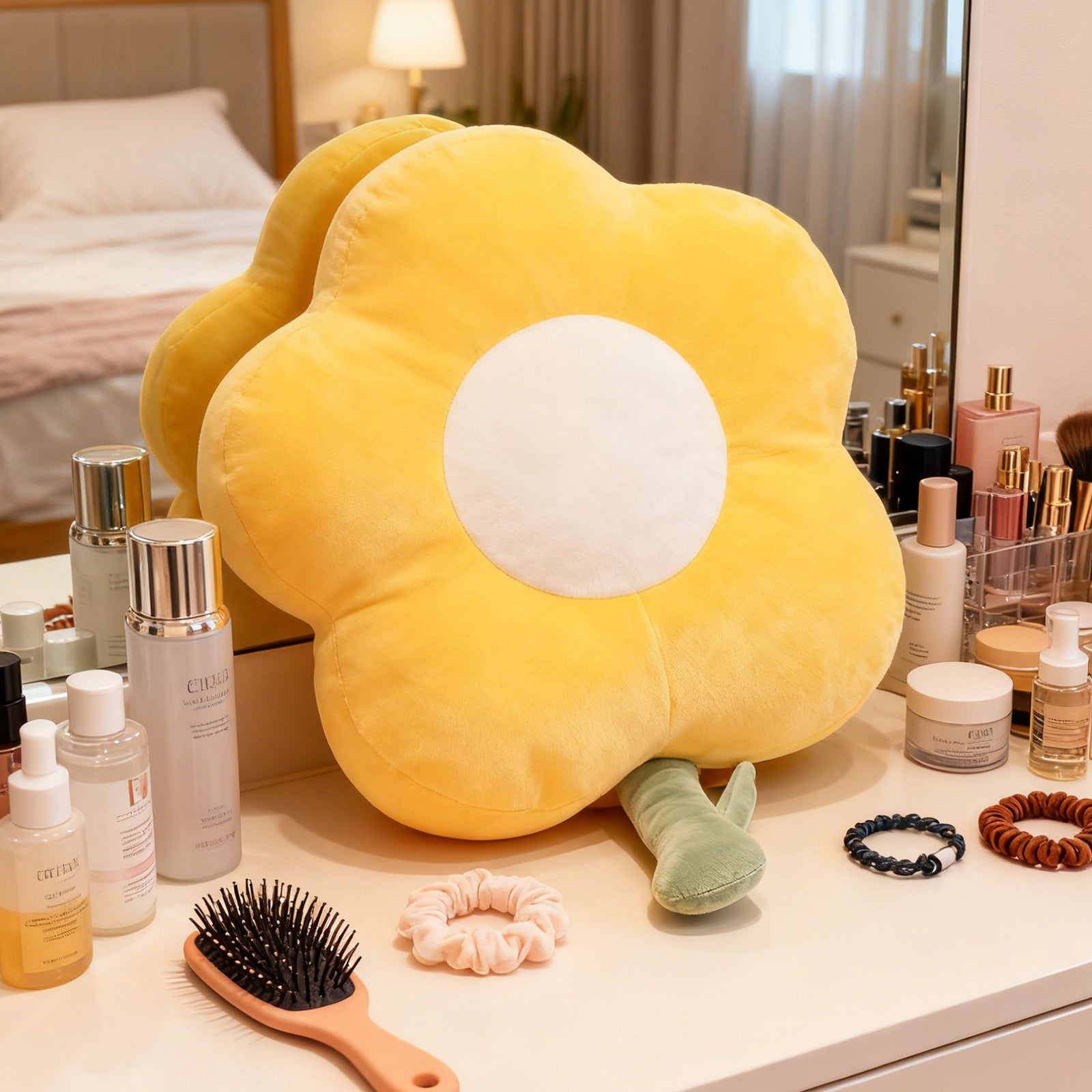 Flower Hand Warmer 35cm-Yellow