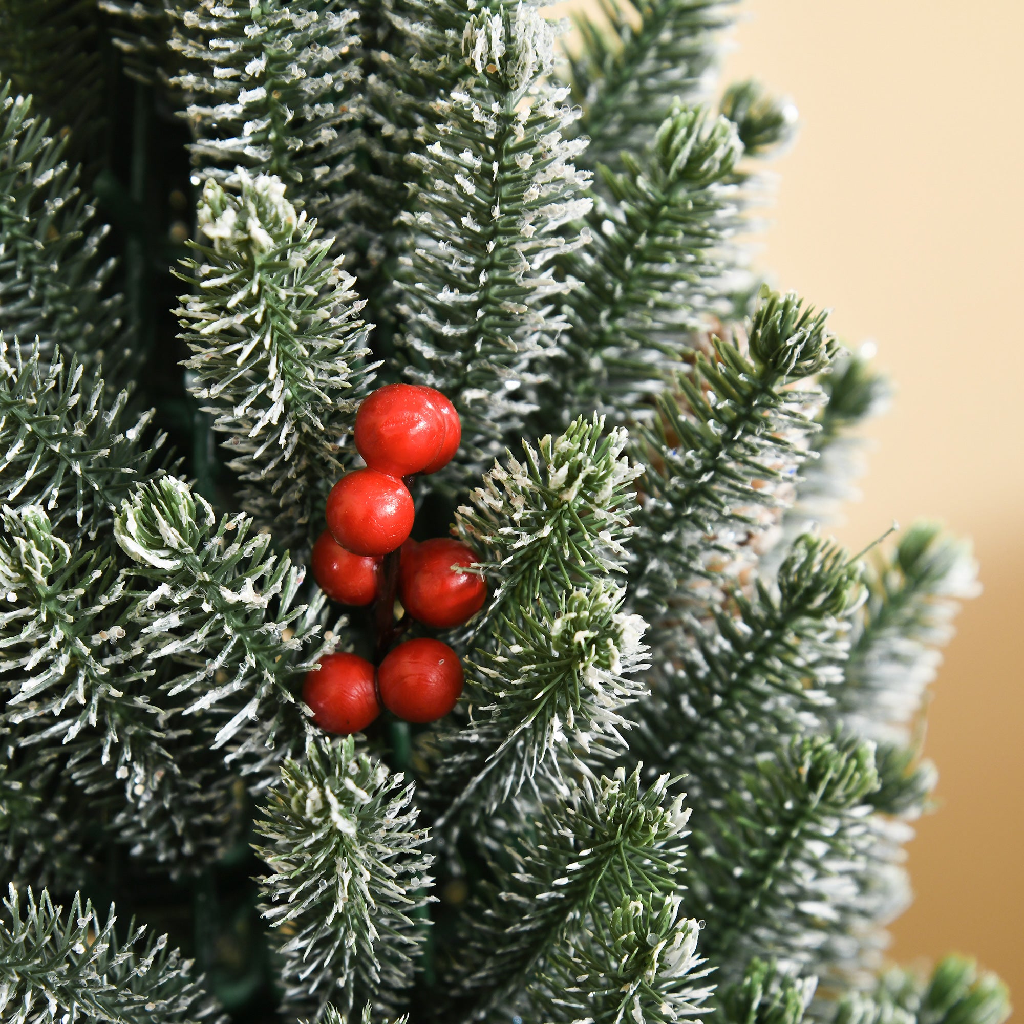 18" Tall Unlit Miniature Snow-Flocked Tabletop Artificial Christmas Tree
