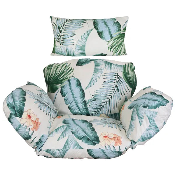Egg Chair Cushion Hanging Basket Seat Cushion Thicken Soft Egg Swing Chair Pad Hanging Egg Chair Cushion With Headrest
