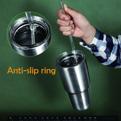 Plastic Straws, Reusable Clear Transparent Straight Drinking Straws, Set Of 6 With 2 Cleaning Brushes