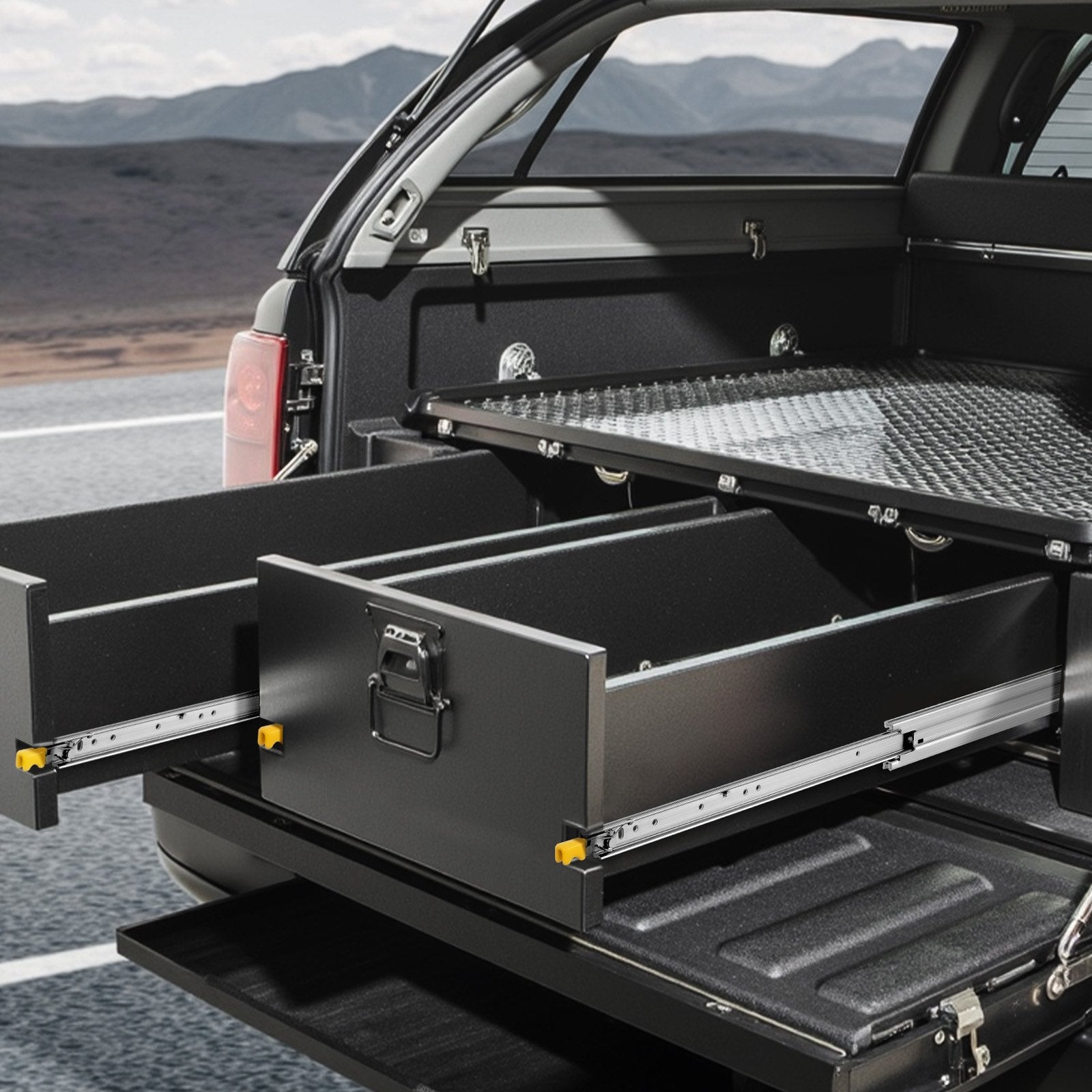 1 Pair 16-60 In Drawer Slides Ball Bearing Full Extension