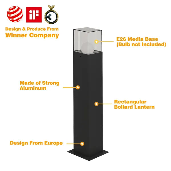 Inowel Landscape Path Lights With E26 Bulb Base(Bulb Not Included) Modern Pathway Light Driveway Lights Wired 12226