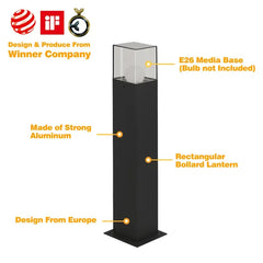 Inowel Landscape Path Lights With E26 Bulb Base(Bulb Not Included) Modern Pathway Light Driveway Lights Wired 12226