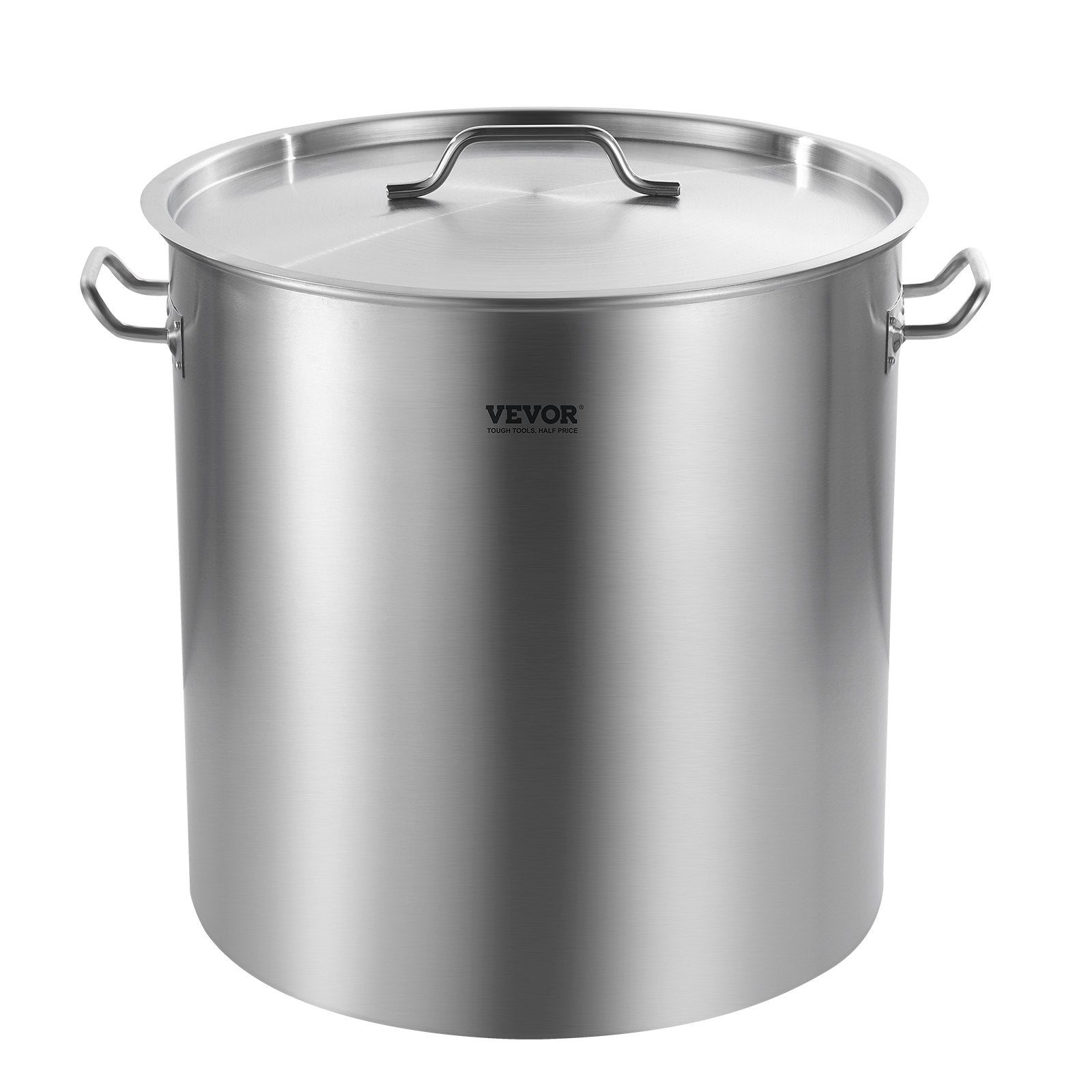 84QT Stainless Steel Stockpot Cooking Kitchen Sauce Pot With Basket Lid Handle