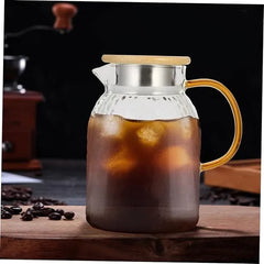 Carafe Lids Included Cold Kettle Large Capacity Water Pitcher Non-slip Juice Jug For Kitchen