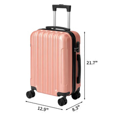 Three-in-one Textured Matte Finish, Non-TSA Lock, 28-inch Detachable Wheels, ABS Trolley Case, 20in, 24in, 28in ABS, All Available In Rose Gold