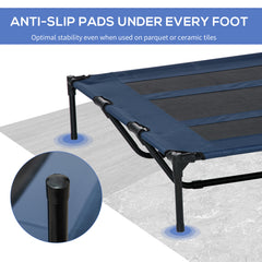 48" x 36" Elevated Breathable Dog Bed w/ Carry Bag Dark Blue