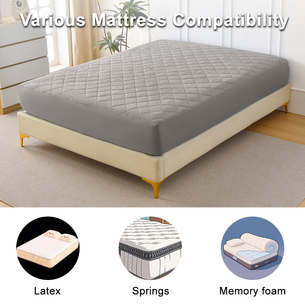 Diamond Grid Ultrasonic Waterproof Mattress Protector