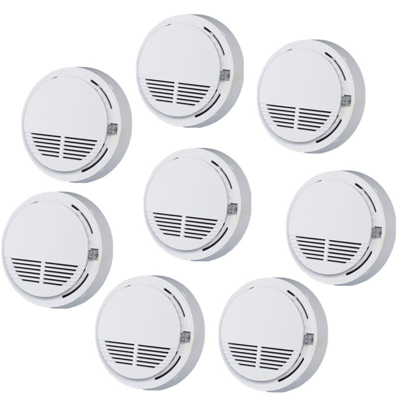 Smoke Alarm Detector Fire Gas Alarm Detector With Battery Photoelectric Sensor Alert Warning