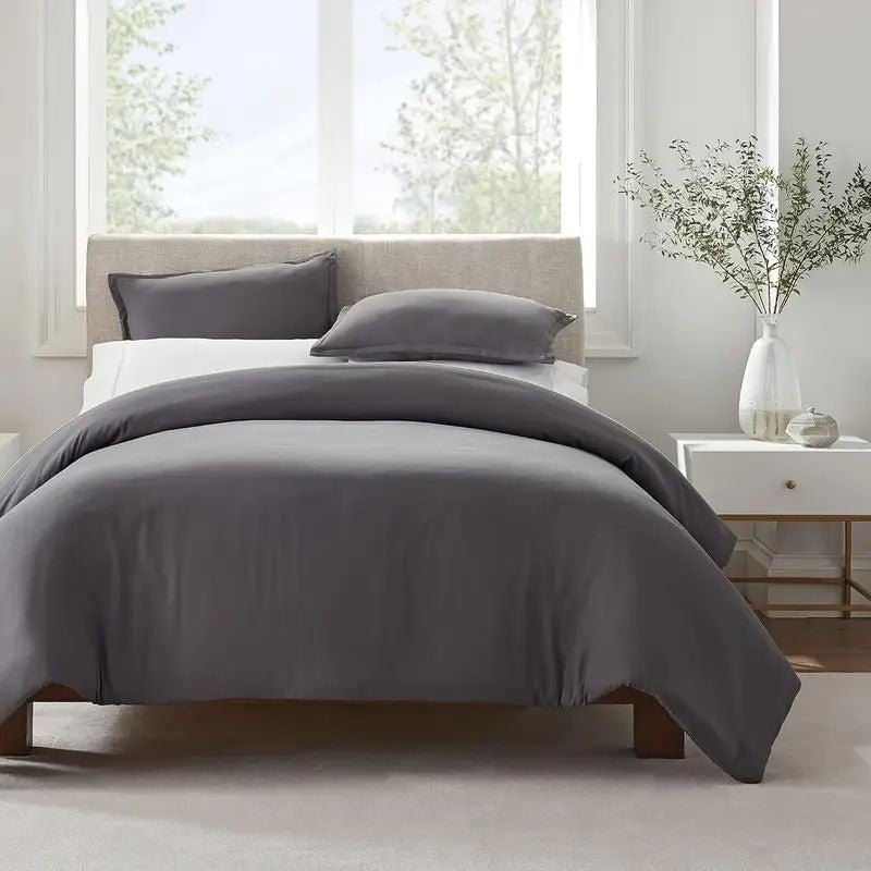 Serta Simply Clean Pleated Duvet Cover