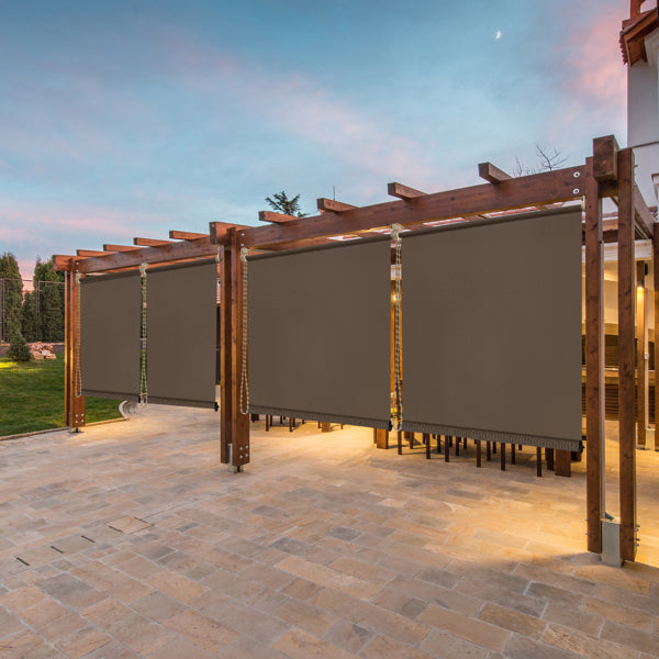 6'X8' Mocha HDPE Spliced Roller Shutter