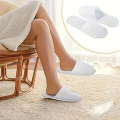 20 Pairs[ Five-star Hotel Disposable Slippers ], Suitable For Hotels, Spas, Travel, Shotless Families, Spa Slippers With Bags, Anti-slip, Individually Packaged
