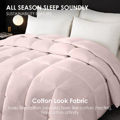 Pink Extra Large Plump Thick Duvet Enhanced Warmth Skin Friendly Comfort. Fits Single Double Beds. Luxury Hotel Grade Insert For Bedroom Use. Perfect Christmas Gift Replacement.