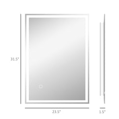 kleankin 32" x 24" LED Bathroom Mirror