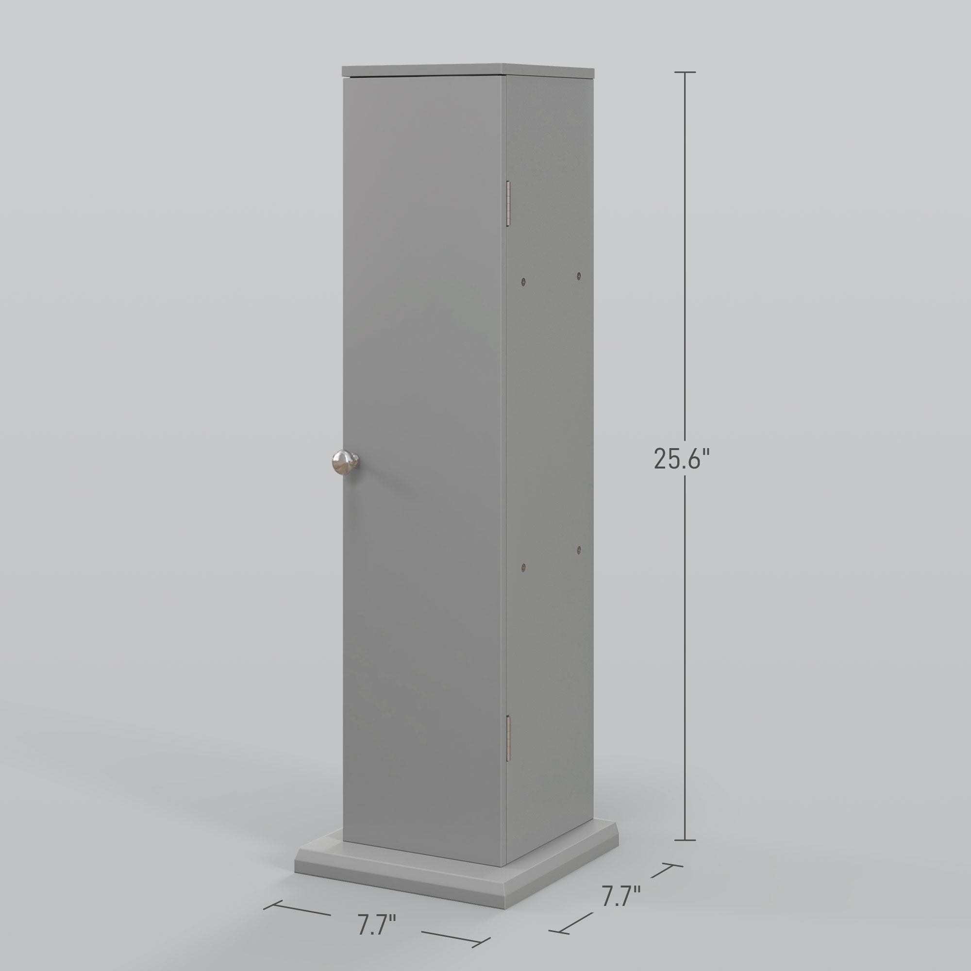 Small Toilet Paper Cabinet, Bathroom Corner Cabinet with Doors and Shelves for Paper Shampoo, Gray