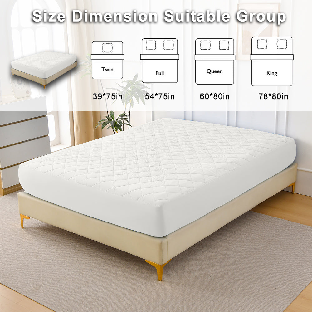 Diamond Grid Ultrasonic Waterproof Mattress Protector