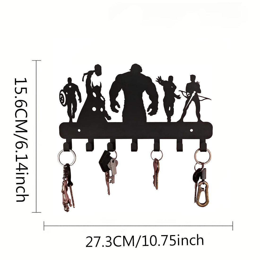 Mermaid-Themed Wall Hook Set, Decorative Metal Wall Hooks For Kitchen
