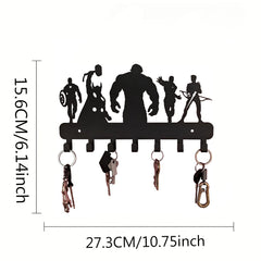 Mermaid-Themed Wall Hook Set, Decorative Metal Wall Hooks For Kitchen