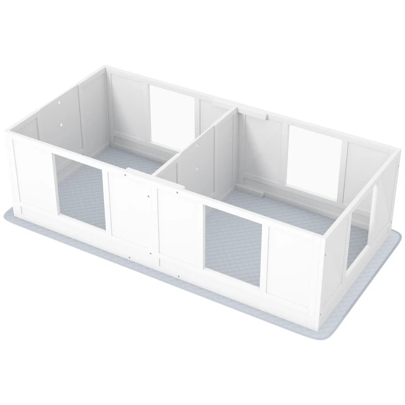 Double Room Design Whelping Box For Dogs With Whelping Pad