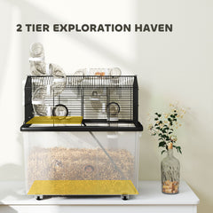 2 Tier Hamster Cage with 12" Deep Tray
