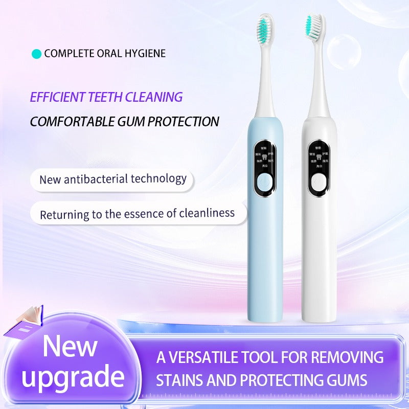 White Low Frequency Electric Toothbrush-1pcs