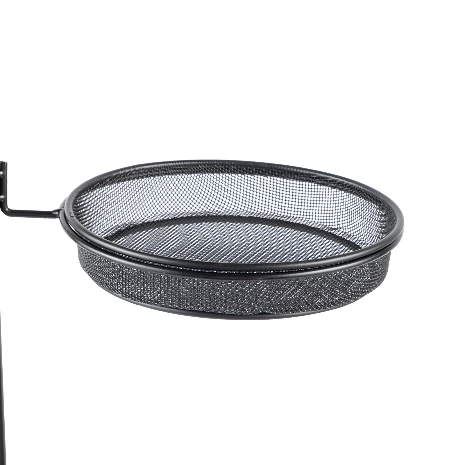 93inch Iron With Four Hooks, With Bird Feeder Black Courtyard Bird Feeder